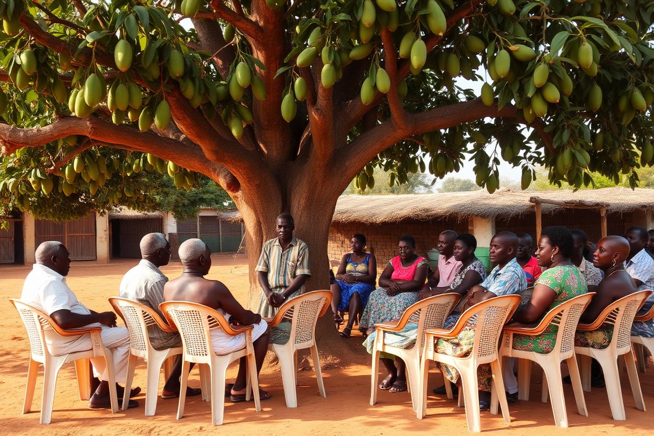 Assemblée sous l'arbre à palabres